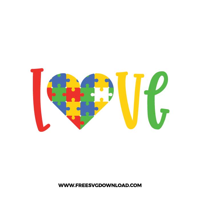 Free Autism Heart Svg Free