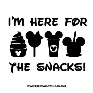 I'm Here For The Snack Free SVG File