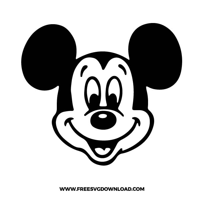 Mickey Mouse Face SVG & PNG Free Download - Free SVG Download