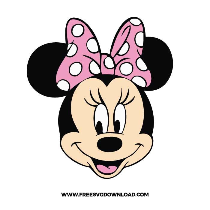 Minnie Mouse head SVG & PNG Free Download | Free SVG Download