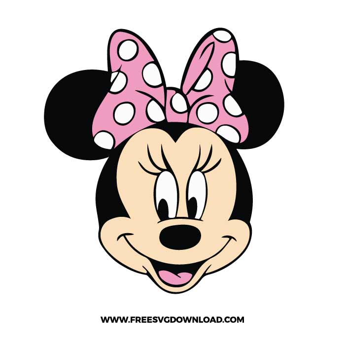 Minnie Mouse head SVG & Free - Free Download