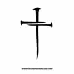 Nail Cross SVG, SVG Free Download, church svg, christian svg, crosses svg, religious svg, jesus svg, faith svg, cross clipart, SVG for Cricut Design Silhouette,