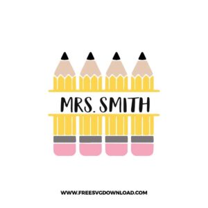 Pencil Monogram Free SVG File