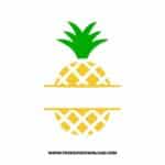 Pineapple Monogram SVG & PNG, SVG Free Download, SVG for Cricut Design Silhouette, summer svg, monogram svg, fruit svg, beach svg, hello summer svg, tropical svg, sea svg, good vibes svg