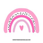 Pink Rainbow SVG & PNG, SVG Free Download, SVG for Cricut Design Silhouette, leopard svg, cheetah svg, animal print svg, cheetah print svg, leopard pattern svg, mom life svg, leopard spots svg, boho rainbow svg, rainbow baby svg, rainbow clipart