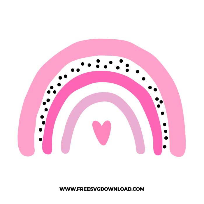 Pink Rainbow SVG & PNG, SVG Free Download, SVG for Cricut Design Silhouette, leopard svg, cheetah svg, animal print svg, cheetah print svg, leopard pattern svg, mom life svg, leopard spots svg, boho rainbow svg, rainbow baby svg, rainbow clipart