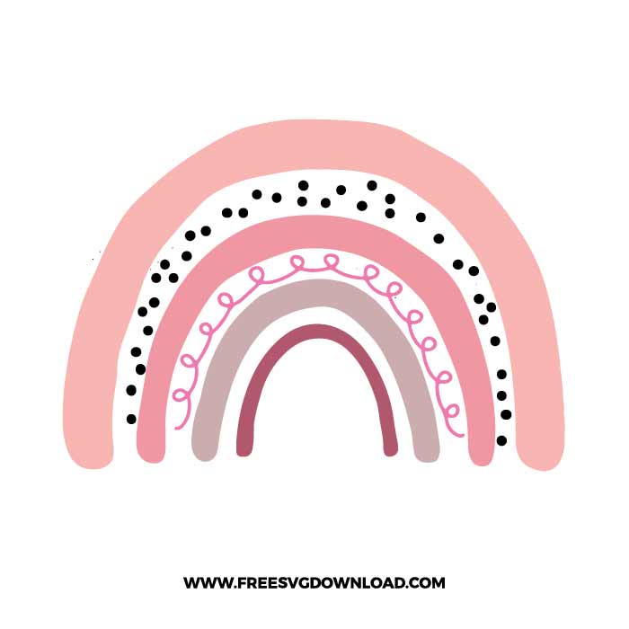 Pink Rainbow SVG & PNG, SVG Free Download, SVG for Cricut Design Silhouette, leopard svg, cheetah svg, animal print svg, cheetah print svg, leopard pattern svg, mom life svg, leopard spots svg, boho rainbow svg, rainbow baby svg, rainbow clipart