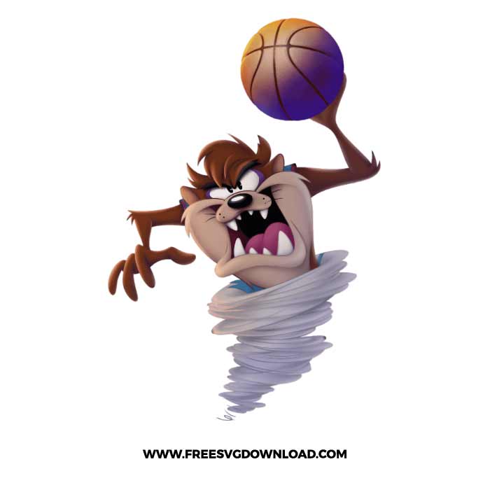 Tasmanian Devil Clipart Space Jam SVG - Free SVG Download