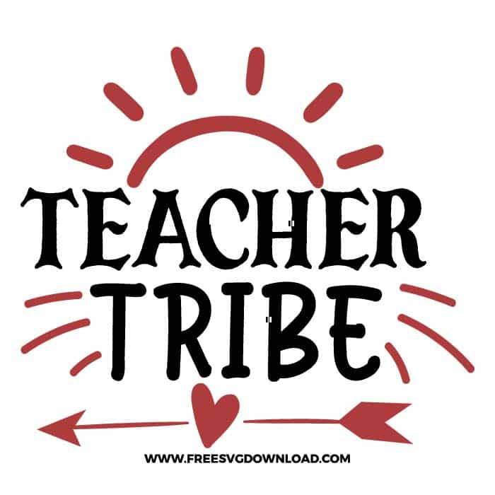 Teacher tribe 3 SVG & PNG, SVG Free Download, SVG for Cricut Design Silhouette, teacher svg, school svg, kindergarten svg, teacher life svg, teaching svg, graduation svg