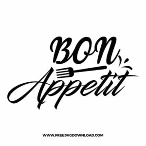 Bon Appetit Free SVG File