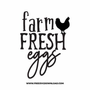 Farm Fresh Eggs Free SVG File 2