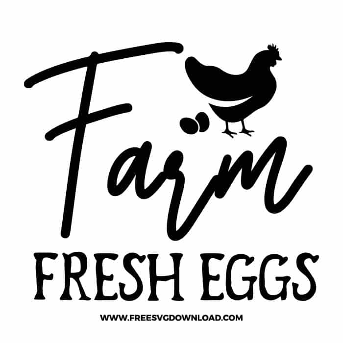 Farm fresh eggs 3 SVG & PNG, funny kitchen svg, pot holder svg, chef svg, baking svg, cooking svg, kitchen sign svg, farmhouse svg, kitchen towel svg, pantry svg, farm svg, layered SVG Free Download,  SVG for Cricut Design Silhouette, svg files for cricut