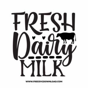 Fresh Dairy Milk Free SVG File