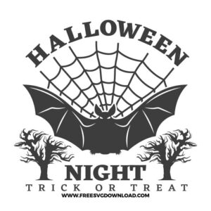 Halloween bat trick or treat SVG & PNG, SVG Free Download,  SVG for Cricut Design Silhouette, svg files for cricut, halloween free svg