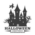 Halloween greetings SVG & PNG, SVG Free Download,  SVG for Cricut Design Silhouette, svg files for cricut, halloween free svg