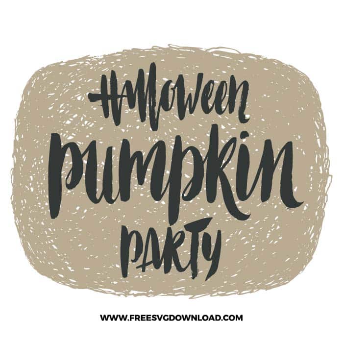 Halloween pumpkin party SVG & PNG, SVG Free Download,  SVG for Cricut Design Silhouette, svg files for cricut, halloween free svg