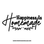 Happiness is homemade free SVG & PNG, SVG Free Download, SVG for Cricut Design Silhouette, quote svg, inspirational svg, motivational svg,