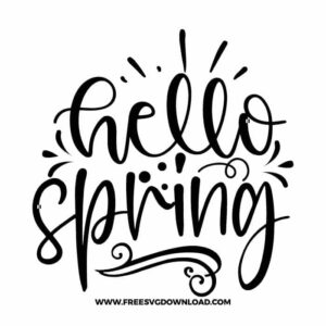 Hello Spring Free SVG File