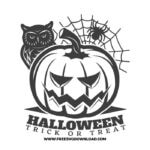 Jack-o-lantern trick or treat SVG & PNG, SVG Free Download,  SVG for Cricut Design Silhouette, svg files for cricut, halloween free svg