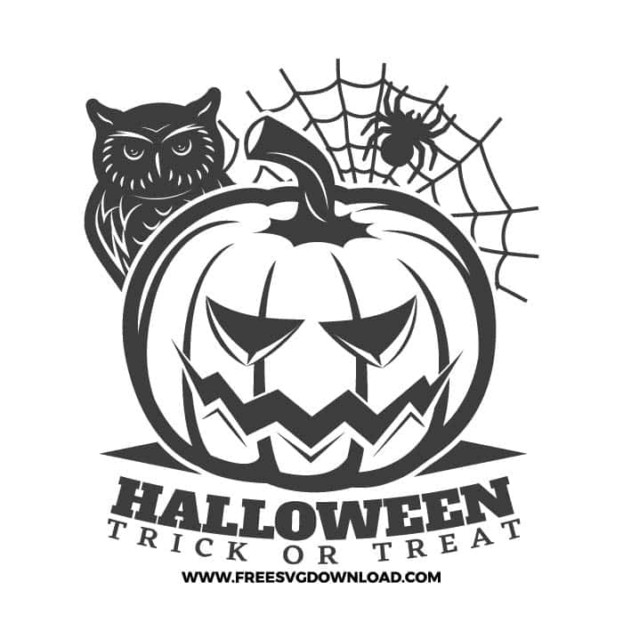 Jack-o-lantern trick or treat SVG & PNG, SVG Free Download,  SVG for Cricut Design Silhouette, svg files for cricut, halloween free svg