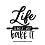 Life is what you bake it SVG & PNG, funny kitchen svg, pot holder svg, chef svg, baking svg, cooking svg, kitchen sign svg, farmhouse svg, kitchen towel svg, pantry svg, farm svg, layered SVG Free Download,  SVG for Cricut Design Silhouette, svg files for cricut