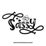 Sassy free SVG & PNG, SVG Free Download, SVG for Cricut Design Silhouette, quote svg, inspirational svg, motivational svg,