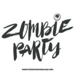 Zombi Party 2 SVG & PNG, SVG Free Download,  SVG for Cricut Design Silhouette, svg files for cricut, halloween free svg