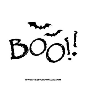 Boo bat SVG & PNG, SVG Free Download,  SVG for Cricut Design Silhouette, svg files for cricut, halloween free svg