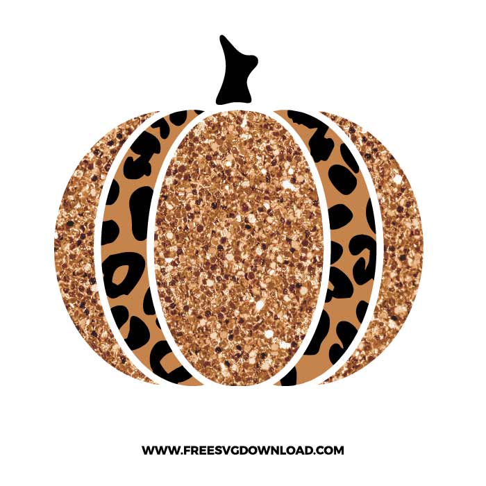 Leopard glitter pumpkin PNG, SVG Free Download,  SVG for Cricut Design Silhouette, svg files for cricut, halloween free svg, spooky free svg, fall svg, pumpkin svg, happy halloween svg, halloween png, autumn svg, trick or treat svg, horror svg, witch svg, halloween tshirt svg, disney svg