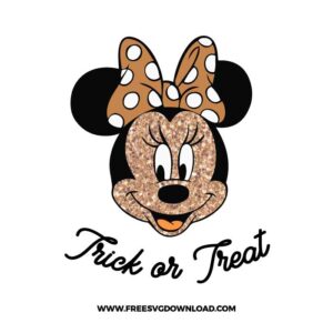 Mickey glitter trick or treat SVG cut file