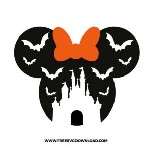 Minnie Mouse Halloween free SVG cut file