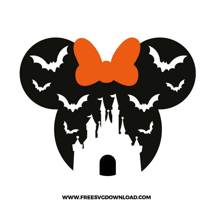 Minnie Mouse Halloween free SVG & PNG cut files | Free SVG Download