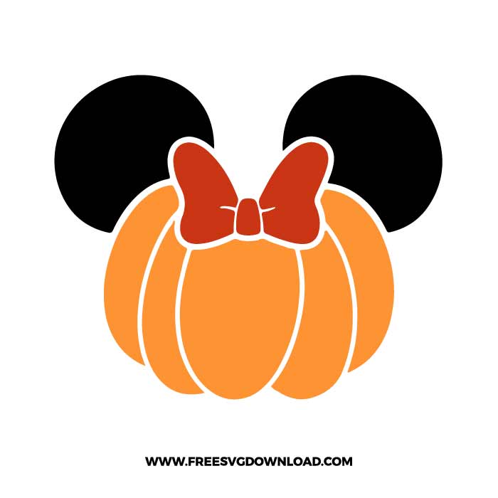 Minnie Mouse Pumpkin SVG & PNG, SVG Free Download,  SVG for Cricut Design Silhouette, svg files for cricut, halloween free svg, spooky free svg, fall svg, pumpkin svg, happy halloween svg, halloween png, ghost svg, autumn svg, trick or treat svg, horror svg, witch svg, skull svg, zombie svg, halloween tshirt svg, disney svg