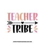 Teacher tribe free SVG & PNG, SVG Free Download,  SVG for Cricut Design Silhouette, teacher svg, school svg, kindergarten svg, pencil svg, first grade svg, second grade svg, back to school svg, school supply svg