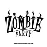 Zombie party free SVG & PNG, SVG Free Download,  SVG for Cricut Design Silhouette, svg files for cricut, halloween free svg, spooky free svg, fall svg, pumpkin svg, happy halloween svg, halloween png, ghost svg, autumn svg, trick or treat svg, horror svg, witch svg, skull svg, zombie svg, halloween tshirt svg