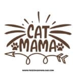 Cat Mama 2 free SVG & PNG free downloads. You can use cut files with Silhouette Studio, Cricut for your DIY projects.