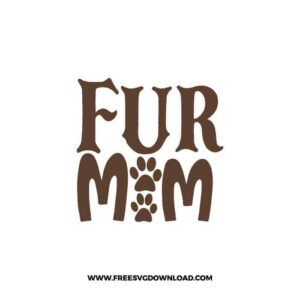 Fur Mom free SVG & PNG free downloads. You can use cut files with Silhouette Studio, Cricut for your DIY projects.