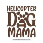 Helicopter Dog Mama free SVG & PNG free downloads. You can use cut files with Silhouette Studio, Cricut for your DIY projects.