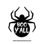 Boo y'all free SVG & PNG, SVG Free Download,  SVG for Cricut Design Silhouette, svg files for cricut, halloween free svg, spooky svg