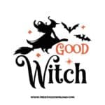 Good witch free SVG & PNG, SVG Free Download,  SVG for Cricut Design Silhouette, svg files for cricut, halloween free svg, spooky svg