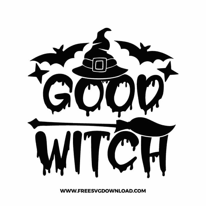Good witch 2 free SVG & PNG, SVG Free Download,  SVG for Cricut Design Silhouette, svg files for cricut, halloween free svg, spooky svg