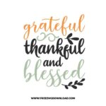 Grateful thankful and blessed SVG & PNG, SVG Free Download,  SVG for Cricut Design Silhouette, svg files for cricut, quotes svg, popular svg, funny svg, thankful svg, fall svg, autumn svg, blessed svg, pumpkin svg, grateful svg, happy fall svg, thanksgiving svg, fall leaves svg, fall welcome svg