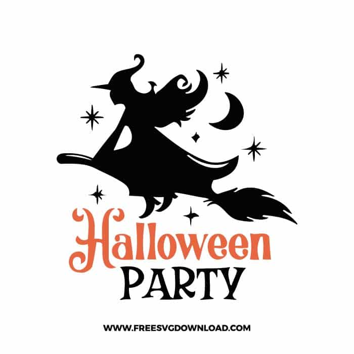 Halloween party 1 free SVG & PNG, SVG Free Download,  SVG for Cricut Design Silhouette, svg files for cricut, halloween free svg, spooky svg