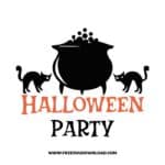 Halloween party 2 free SVG & PNG, SVG Free Download,  SVG for Cricut Design Silhouette, svg files for cricut, halloween free svg, spooky svg