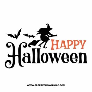 Happy Halloween 2 free SVG & PNG, SVG Free Download,  SVG for Cricut Design Silhouette, svg files for cricut, halloween free svg, spooky svg