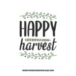 Happy harvest SVG & PNG, SVG Free Download,  SVG for Cricut Design Silhouette, svg files for cricut, quotes svg, popular svg, funny svg, thankful svg, fall svg, autumn svg, blessed svg, pumpkin svg, grateful svg, happy fall svg, thanksgiving svg, fall leaves svg, fall welcome svg