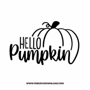 Hello Pumpkin Free SVG File