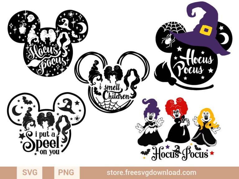 Hocus Pocus Mickey Mouse SVG cut files