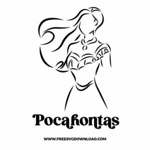 Pocahontas SVG & PNG, SVG Free Download, svg files for cricut, svg files for Silhouette, separated svg, trending svg, disney svg, svg for kids, cartoon svg, disney princess svg, princess svg