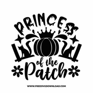 princess of the patch free SVG cut file
